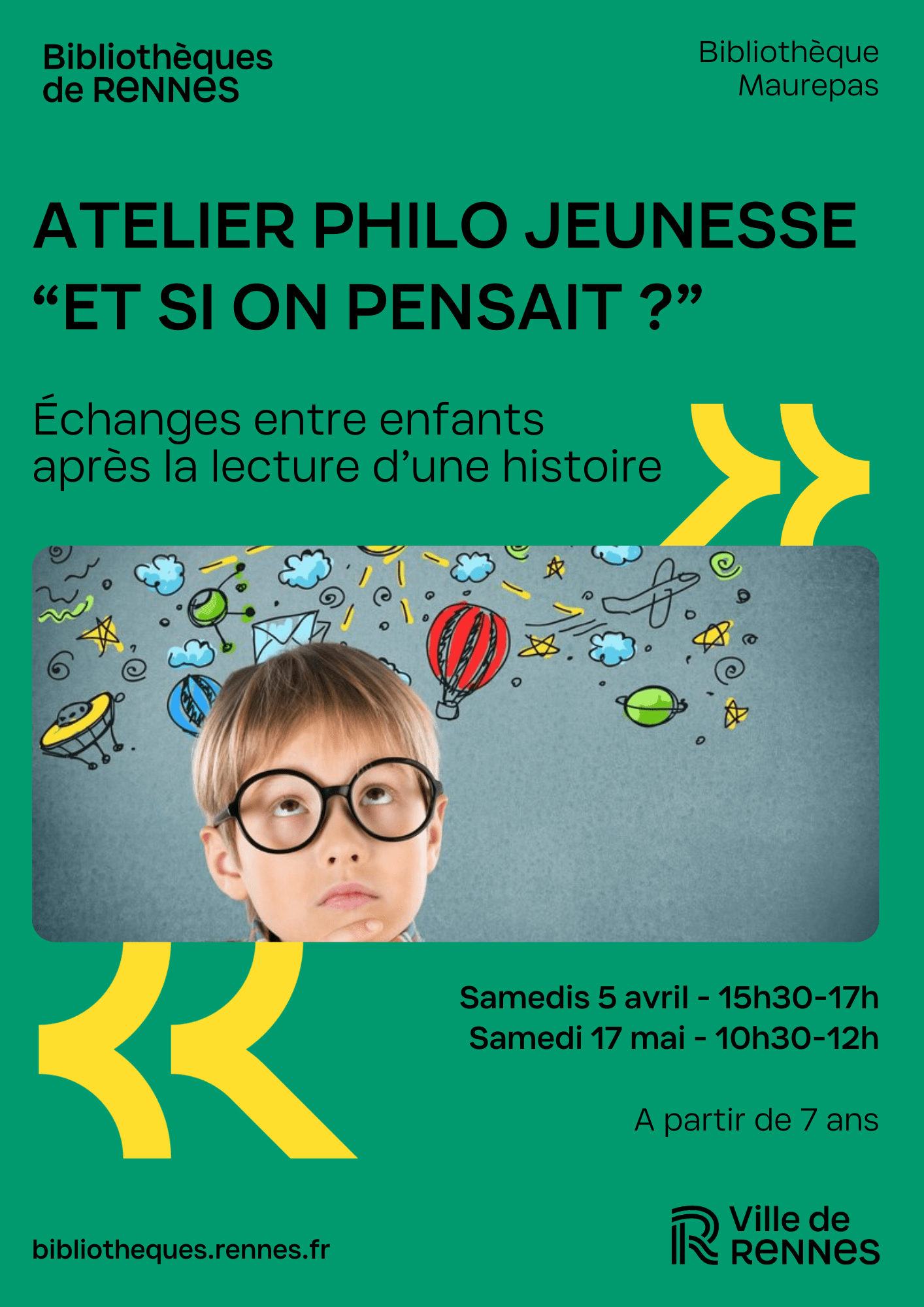 Ateliers Philo Jeunesse à la Bibliothèque de Maurepas : Nouvelles Dates !
